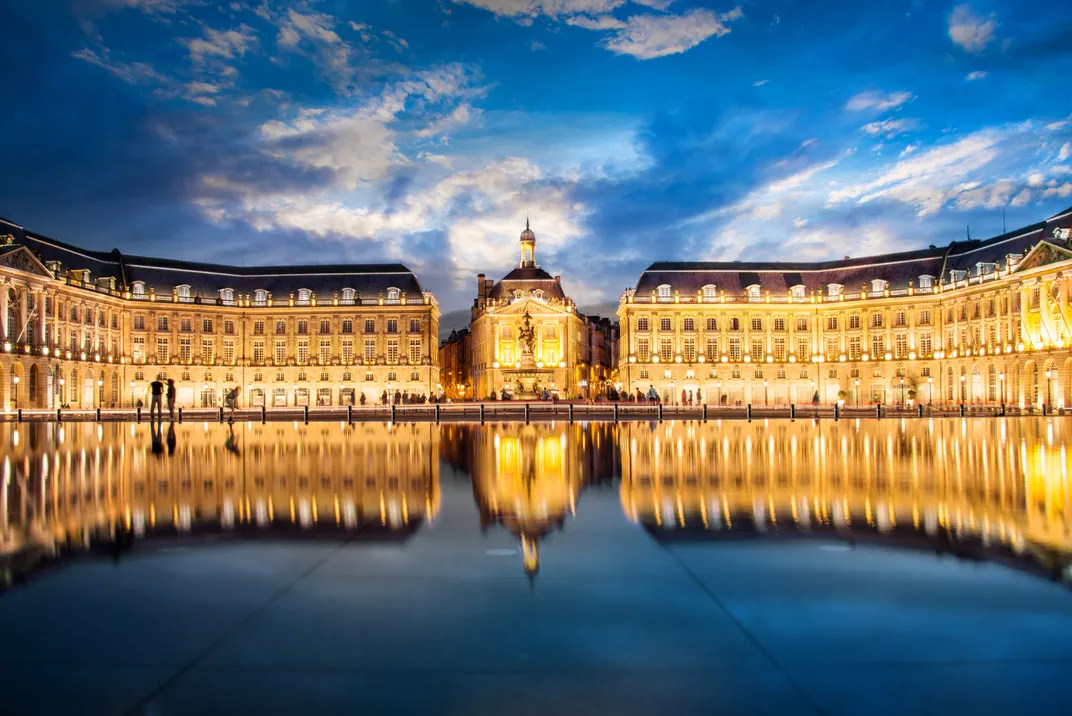 The Place de la Bourse in Bordeaux