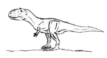 How to draw how to draw a tyrannosaurus 