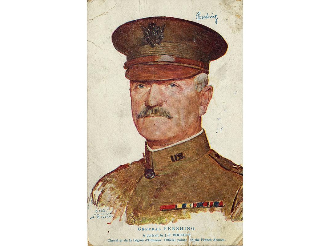 Postcard, John J. Pershing