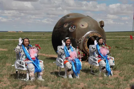 The last Chinese space crew (Shenzhou-10) returned to Earth in June 2013. A new three-person crew will launch to a new space station this year.