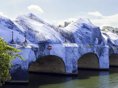 The Oldest Bridge in Paris Was Swallowed Overnight by a Giant, Inflatable Cave in the Latest Artwork by the ‘French Banksy’ image
