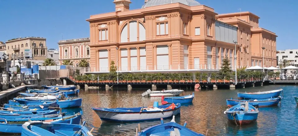 The Old Port of Bari with Margherita Theater 