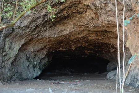 The burial site is located inside of Makpan cave on the Indonesian island of Alor.