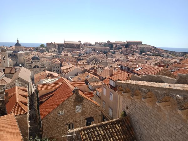 Old town of Dubrovnik under the bright sun thumbnail