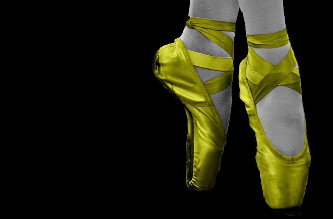 Ballerina with yellow dancing shoes Smithsonian Photo Contest