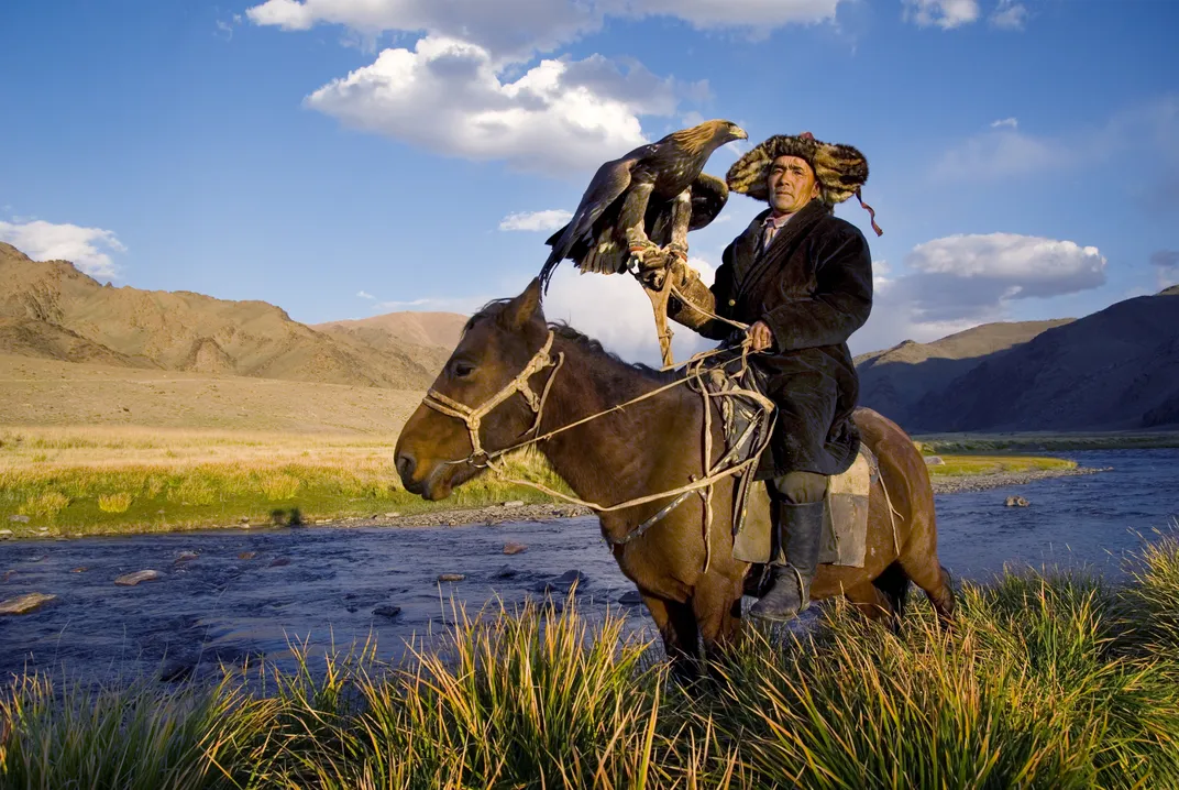 Falconer in Kazakhstan