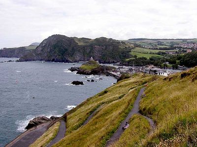 Part of England's South West Coast Path at Ilfracombe, North Devon.