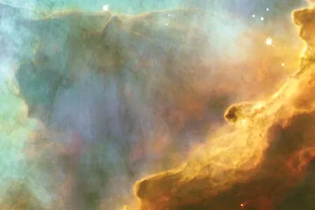 Stars are being born within the smoldering Swan Nebula 5,500 light-years away.