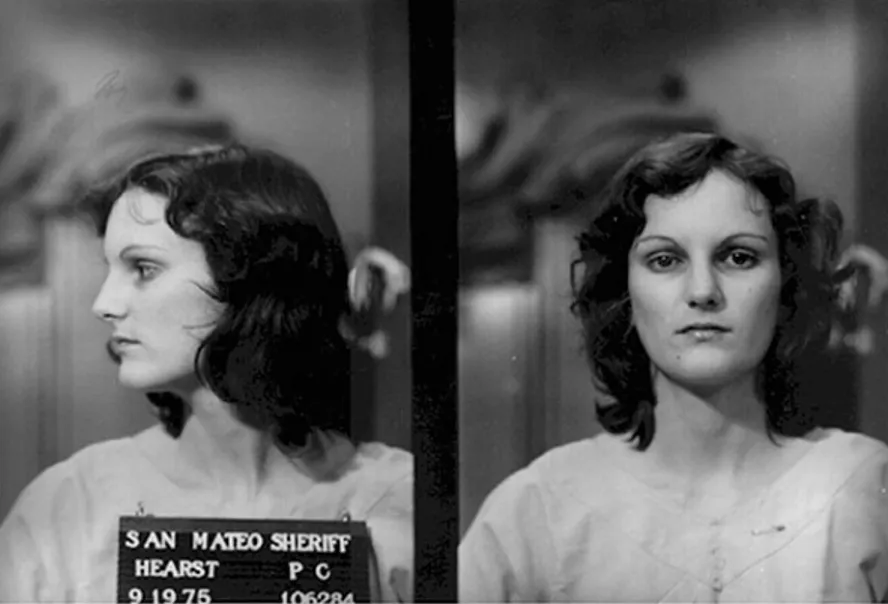 Convicted bank robber, Patty Hearst arrest photo