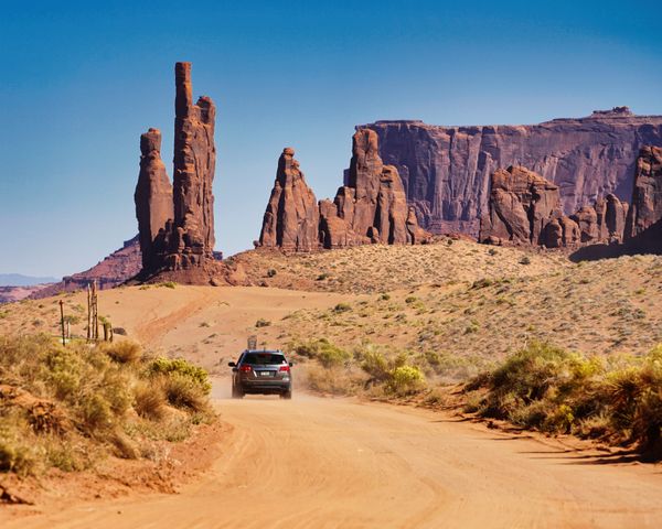 Driving in Monument Valley thumbnail