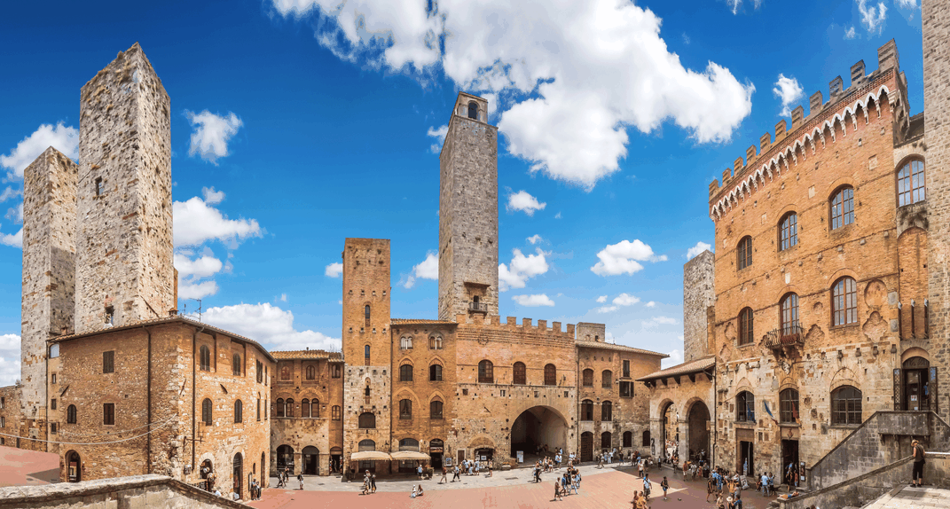 Main piazza of San Gimignano