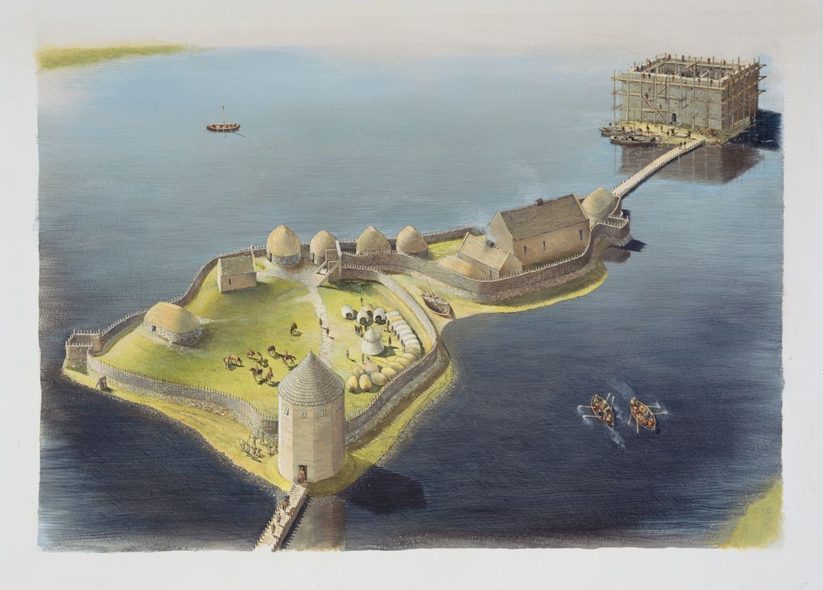 Archaeologists say Finlaggan was the seat of power for the Lordship of the Isles. Before that, a previously unknown castle stood at the site during the 12th and