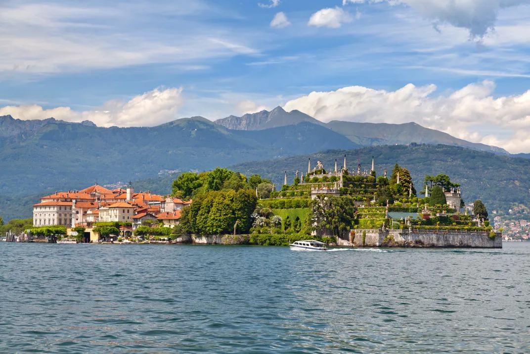 The lovely Borromean island of Isola Bella, located on Lake Maggiore