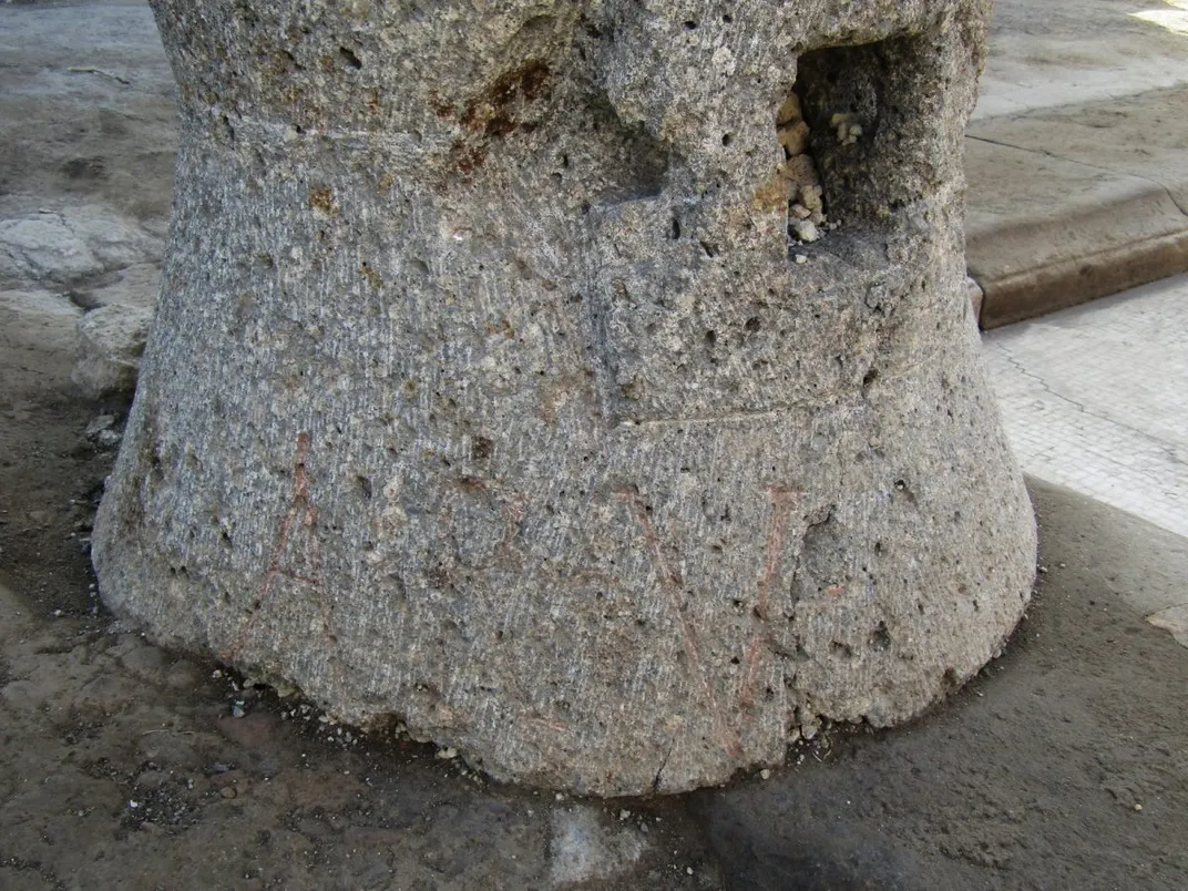 Millstone in Pompeii