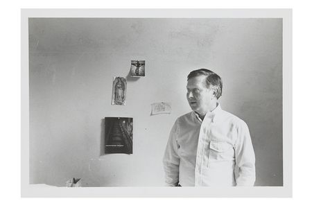 Photograph of George Tooker, 198-? / unidentified photographer. George Tooker papers, circa 1851-2010. Archives of American Art, Smithsonian Institution.