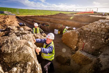 Archaeologists excavated the foundations of a&nbsp;carcer, or holding cell, where gladiators, doomed prisoners and wild animals waited before being brought into the Richborough Roman amphitheater in Kent.