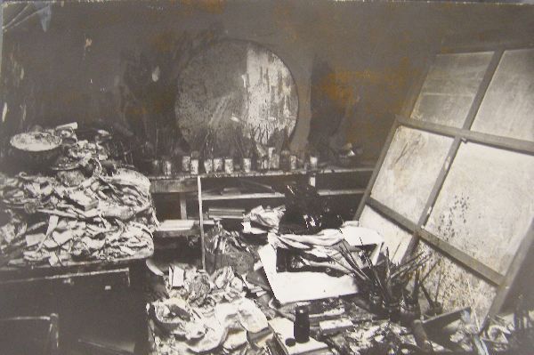 Francis Bacon’s Studio, photograph, c. 1975