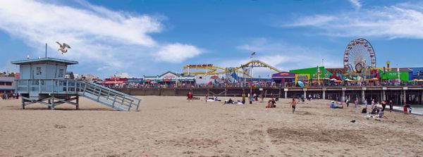 Santa Monica Beach and Pier - California thumbnail