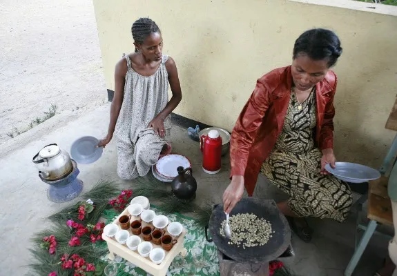 A coffee ceremony