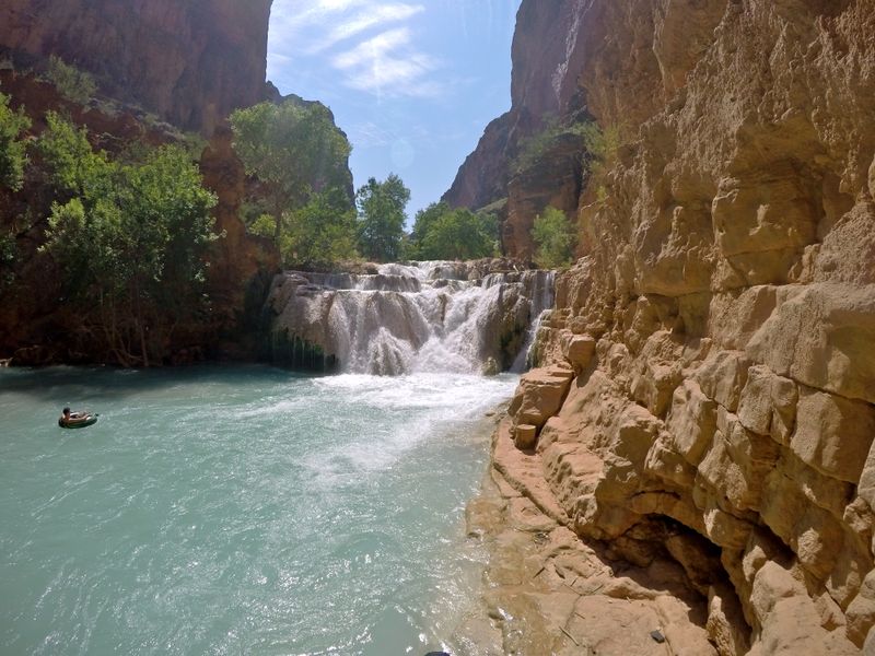 Enjoying Beaver Falls in Arizona after a long Hike. Smithsonian Photo