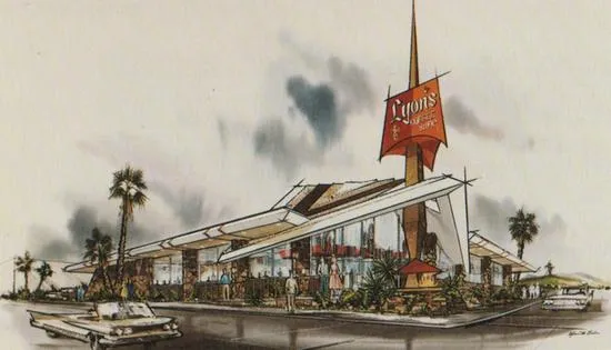 Armet & Davis sketch for Lyon’s Coffee Shop in San Bruno, California (1962)