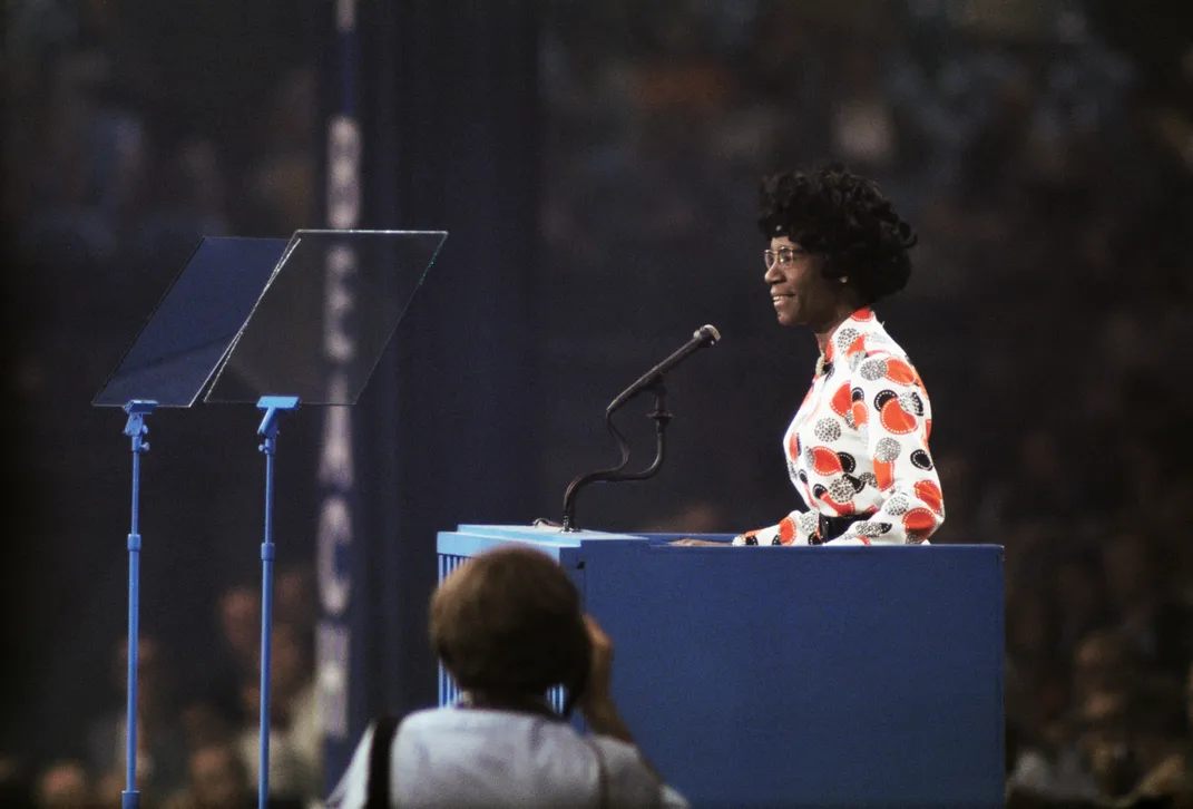 Chisholm speaks at the Democratic National Convention