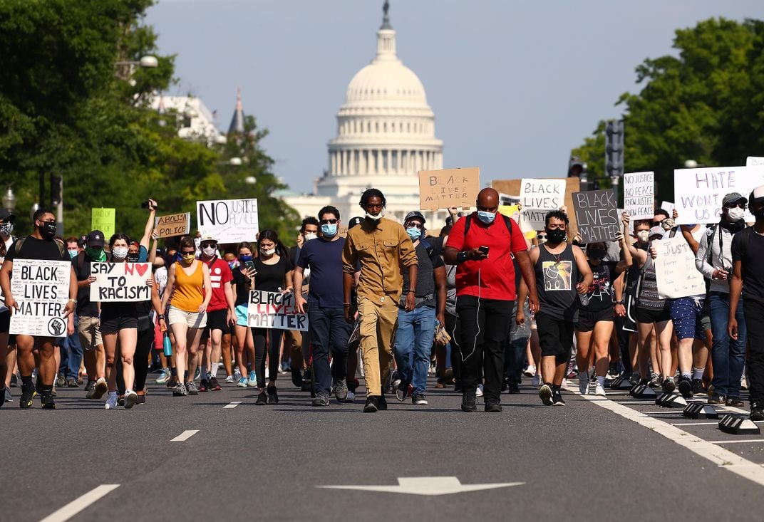 Black Lives Matter protest in Washington, D.C. in June 2020