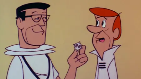 The doctor shows George his “Peek-A-Boo Prober Capsule” (1962)