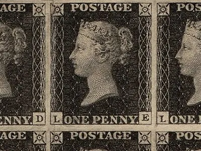 The Story of the First Postage Stamp image