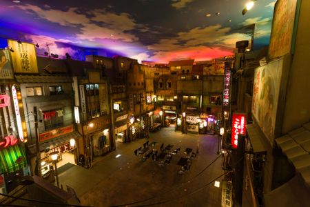 The ramen shops.