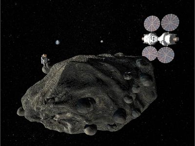 People at an asteroid: What will they do there?