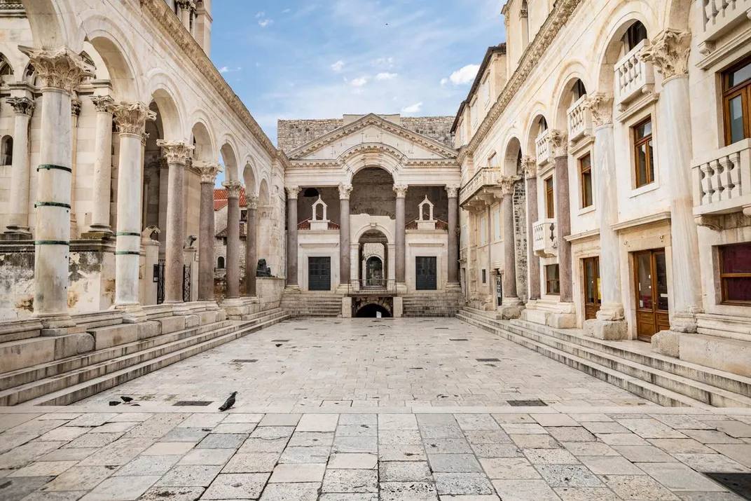 Section of Diocletian's extensive palace in Split