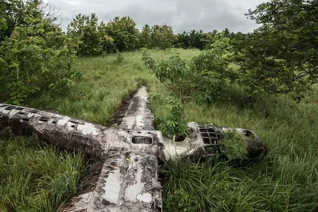 Crashed B-24 in Papua New Guinea.
