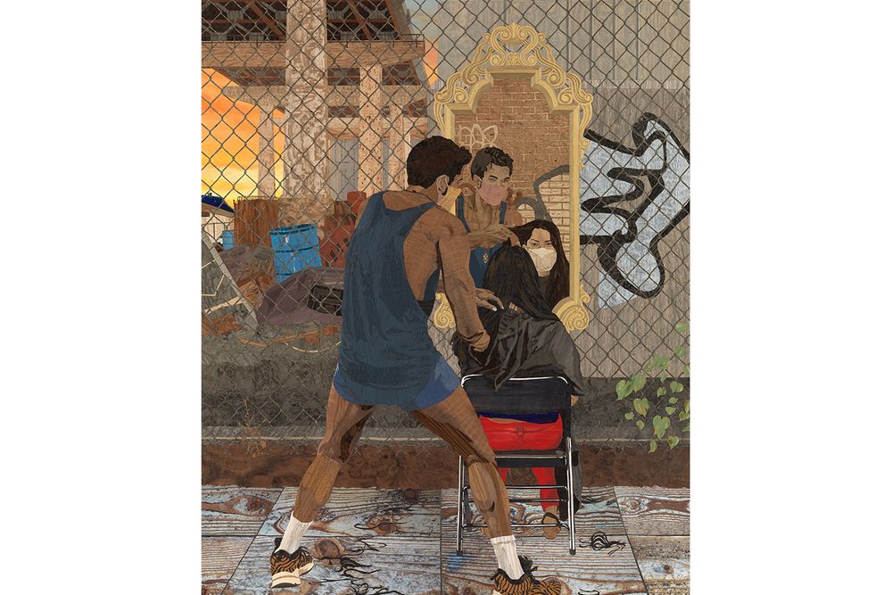 Alison Elizabeth Taylor's Anthony Cuts Under the Williamsburg Bridge, Morning​​​​​​​