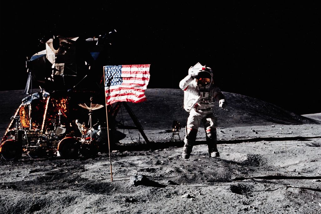 man on moon
