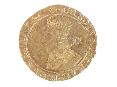 A &quot;Charles I gold unite crown coin&quot; generated the most money at the auction, collecting &pound;5,000 (about $6,250).