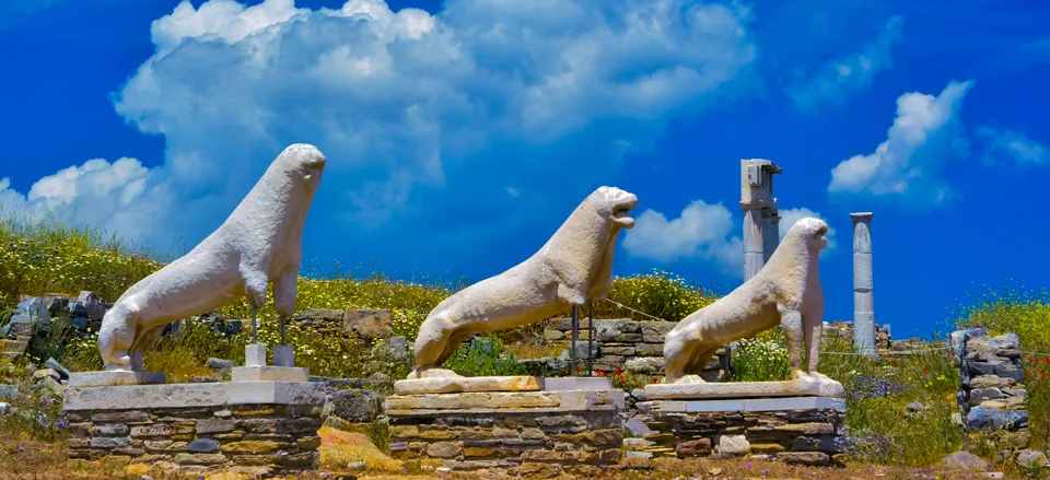  Ancient lions on Delos 