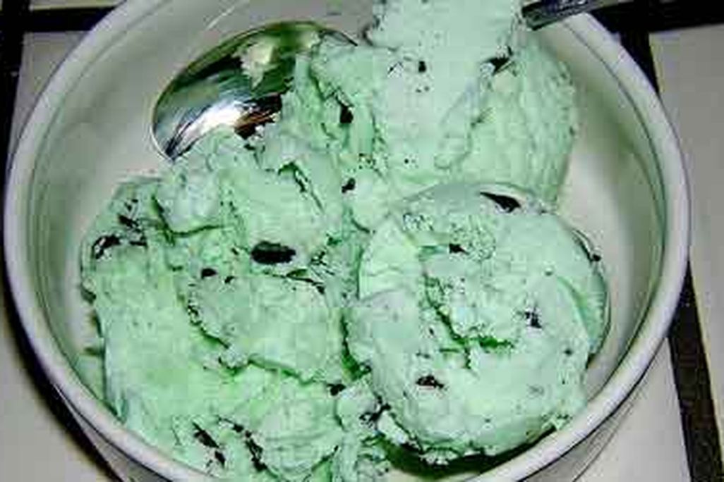 Mint chocolate chip ice cream