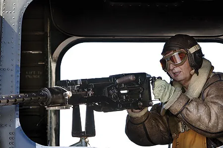 Jamie Stowell, the sole female cadet, enjoyed her turn at a .50-caliber machine gun. “I’m not a gun nut,” she says. “But oh my God! It’s just astonishing power.”