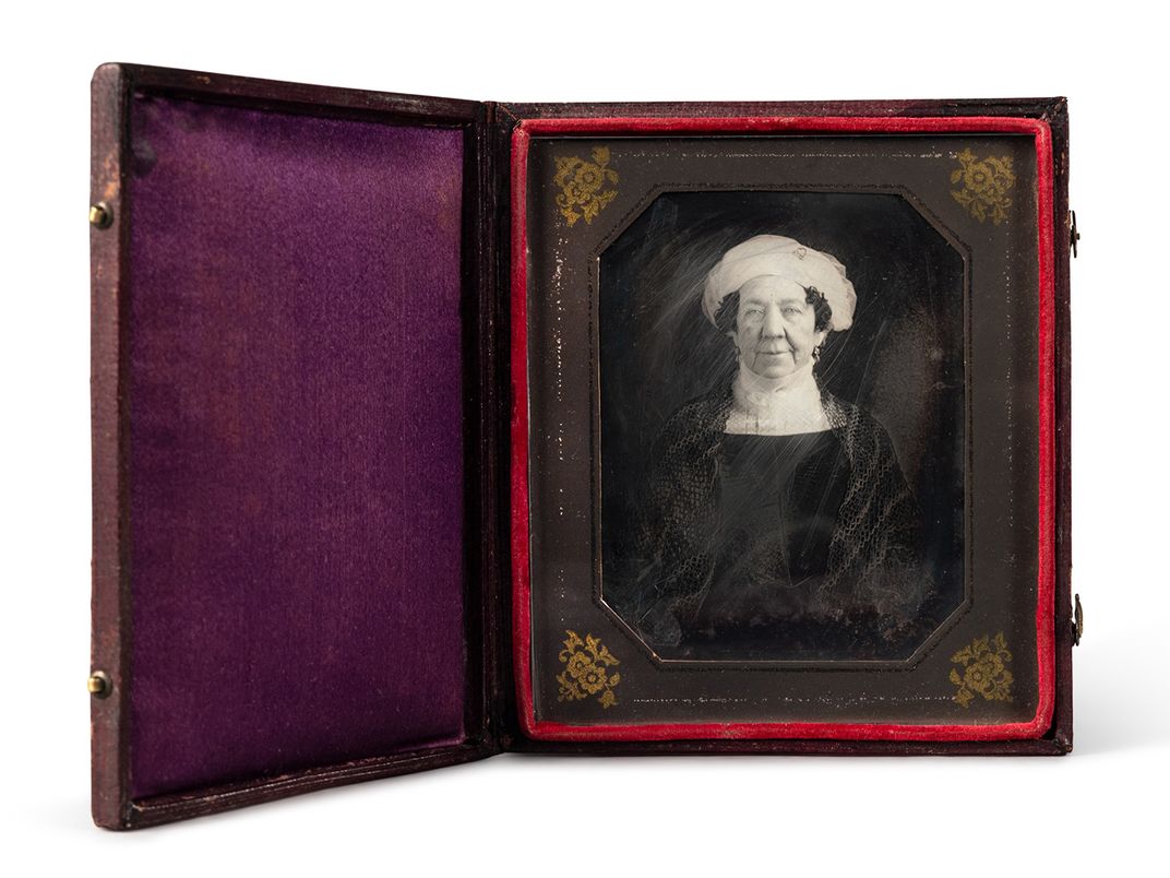 A circa 1846 portrait of Dolley Madison by John Plumbe Jr.