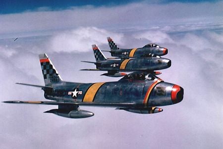 The F-86 Sabre was a mainstay for the U.S. Air Force during the Korean War.