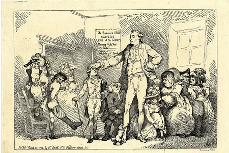 An illustration of Charles Byrne, whose bones were displayed at the Hunterian Museum in London for some 200 years