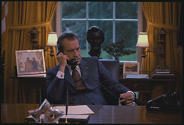 Nixon on Phone