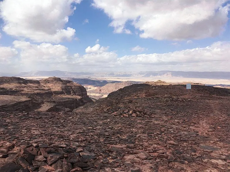The sweeping view from the plateau at Serabit  el-Khadim