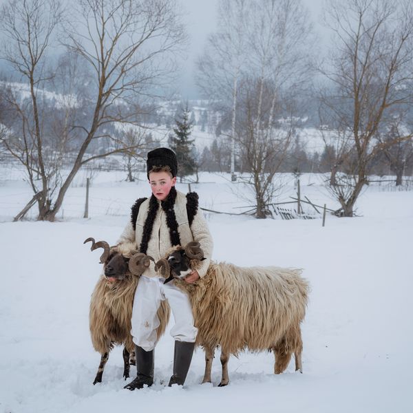 Young shepherd in the Carpathian Mountains thumbnail