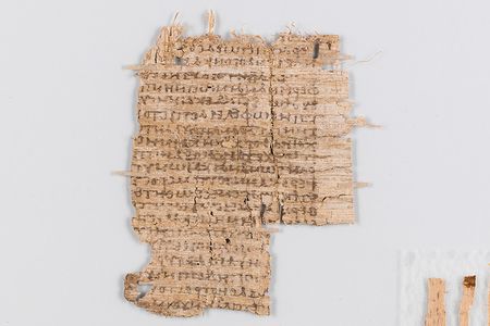 The document actually consisted of multiple sheets of papyrus that had been glued together, perhaps to be used as book binding in a common form of medieval “recycling” 