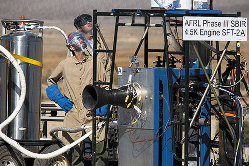 It lacks the glamour of Canaveral, but for Cal State students, an engine test stand in the desert beats the classroom.