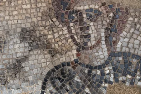 The Israelite commander Barak, as depicted in the Huqoq synagogue mosaic