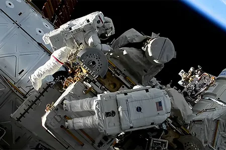 Astronauts Jasmin Moghbeli and Loral O&rsquo;Hara were performing routine maintenance during a spacewalk outside the ISS when they lost the tool bag.