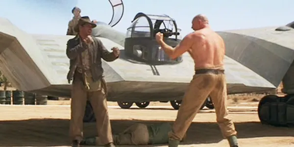 The original Flying Wing fight from 1981's <em>Raiders.</em>